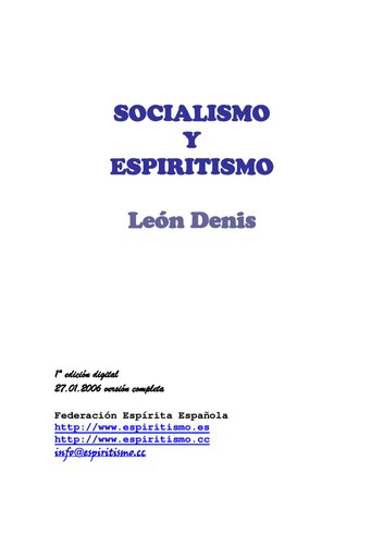 Socialismo y Espiritismo