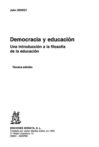 Democracia Y Educacion