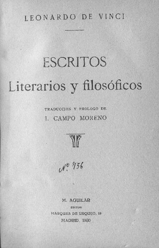 Escritos Literarios Y Filosoficos (Scan)