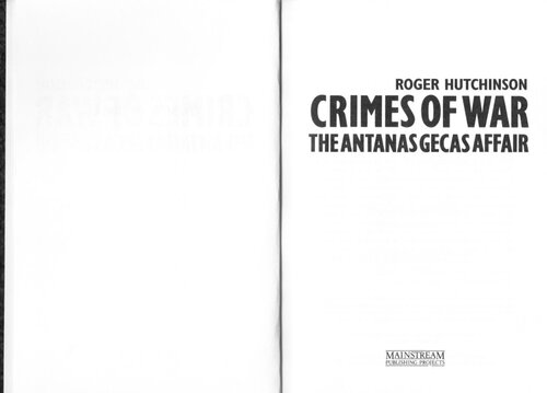 Crimes of war. The Antanas Gecas affair