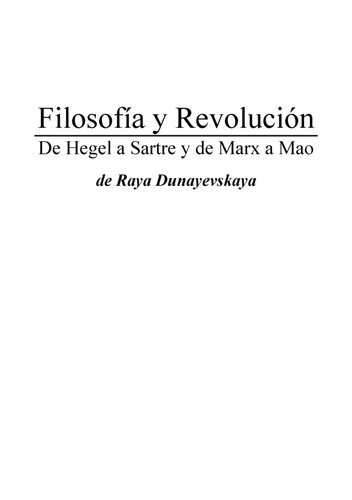 Filosofia Y Revolucion