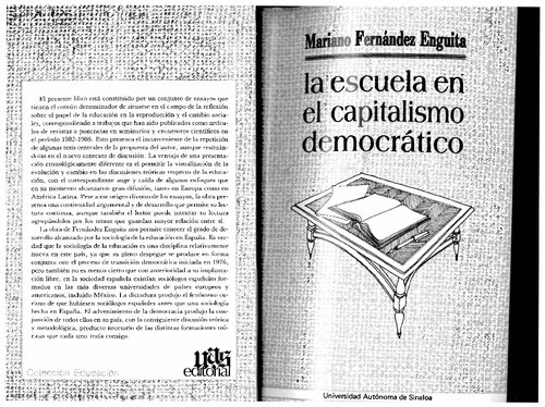 La Escuela En El Capitalismo Democratico