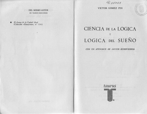 Ciencia de la Lógica y Lógica del Sueño