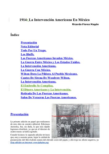 1914 La Intervención Americana En México