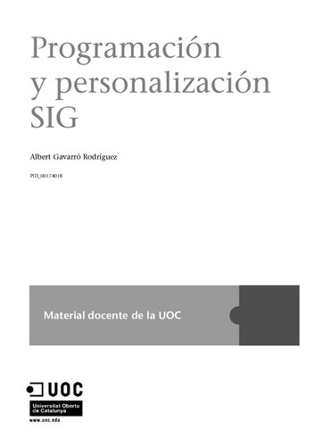 Programacion Y Personalizacion Sig