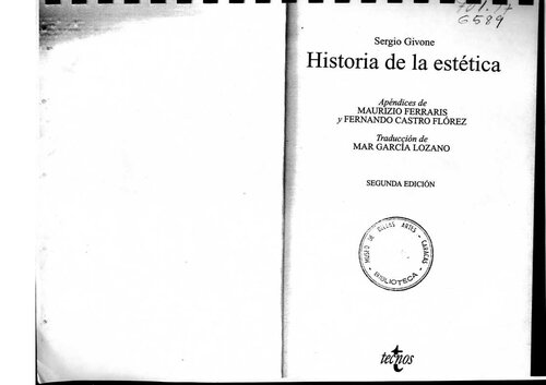 Historia De La Estetica