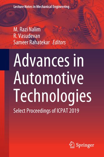 Advances in Automotive Technologies: Select Proceedings of ICPAT 2019