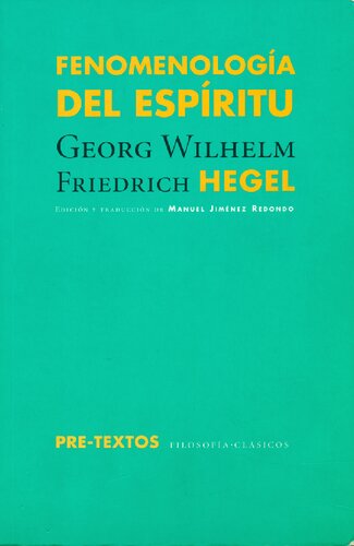 Fenomenologia Del Espiritu (Jimenez Redondo)