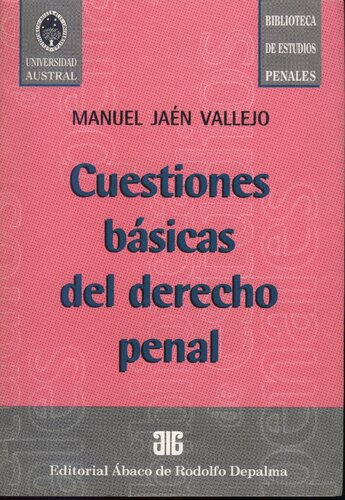 Cuestiones Basicas De Derecho Penal