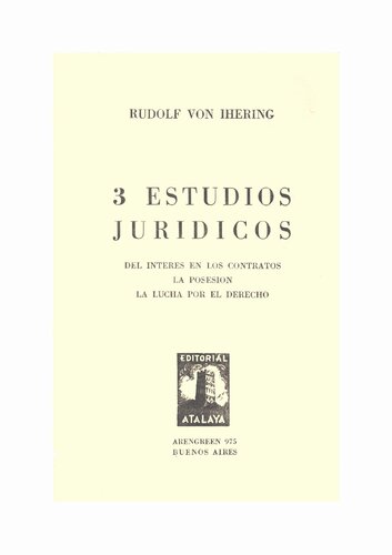 Tres Estudios Juridicos