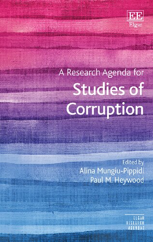 A Research Agenda for Studies of Corruption