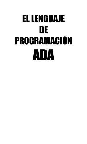 El Lenguage De Programacion Ada