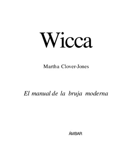 Wicca Manual De La Bruja Moderna