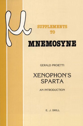 Xenophon's Sparta. An Introduction