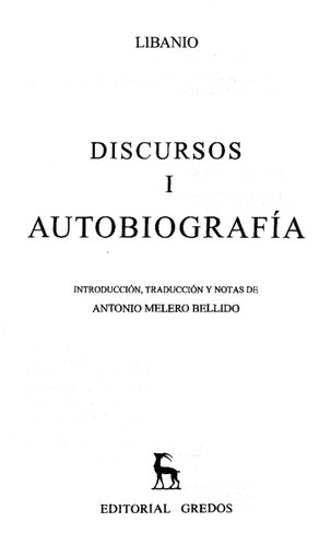 Discursos I: Autobiografia