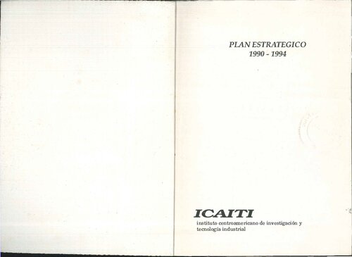 Plan estratégico 1990-1994