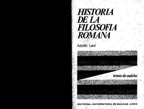 Historia De La Filosofia Romana