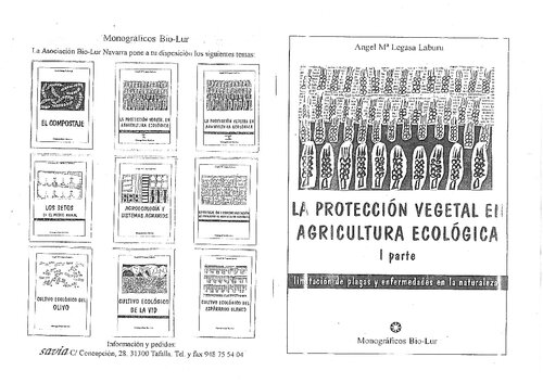 La Proteccion Vegetal En Agricultura Ecologica I Pdf