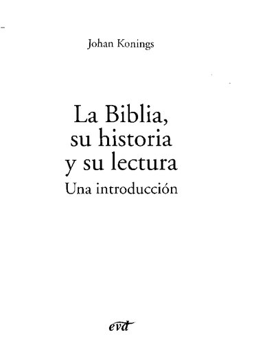 La Biblia Su Historia Y Su Lectura