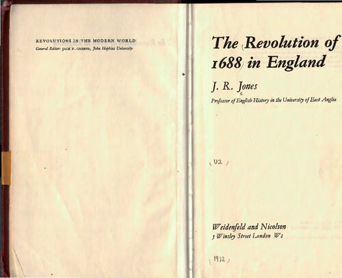 The Revolution of 1688 in England