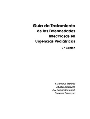 Guia De Tratamiento De Las Enfermedades Infecciosas En Urgencias Pediatricas(OCR y OPT)