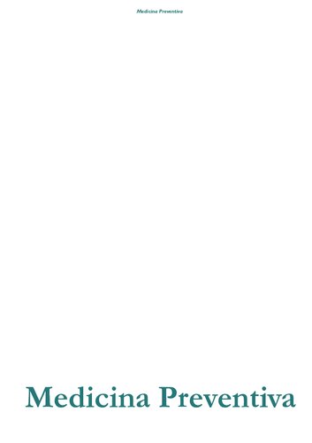 Medicina Preventiva