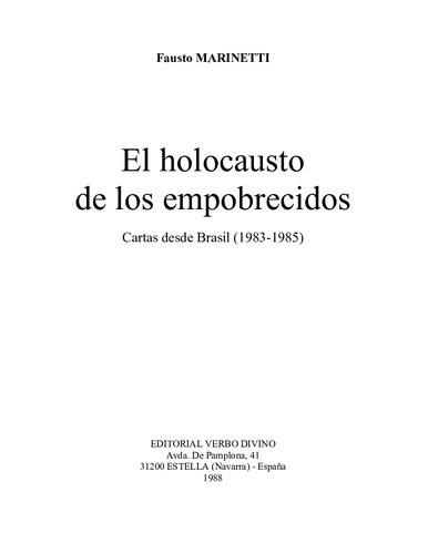 El holocausto de los empobrecidos