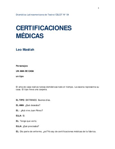 Certificaciones Medicas