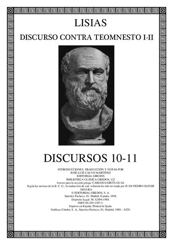 Lisias - Discursos 10-11 - Contra Temonesto I-II