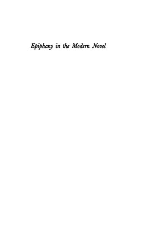 Epiphany in the Modern Novel