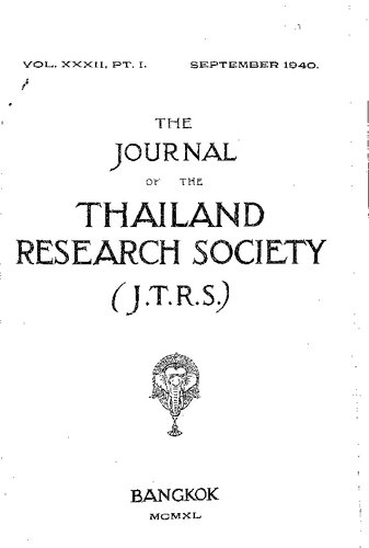 Journal of the Siam Society; 32