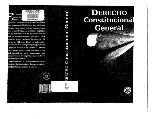 Derecho Constitucional General