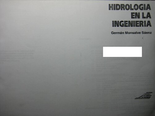 Hidrologia En La Ingenieria