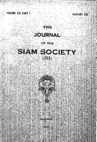 Journal of the Siam Society; 53