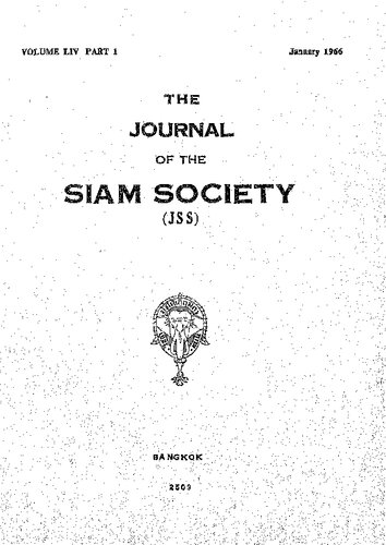 Journal of the Siam Society; 54