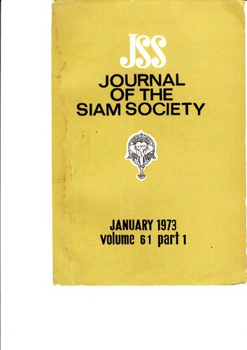 Journal of the Siam Society; 61