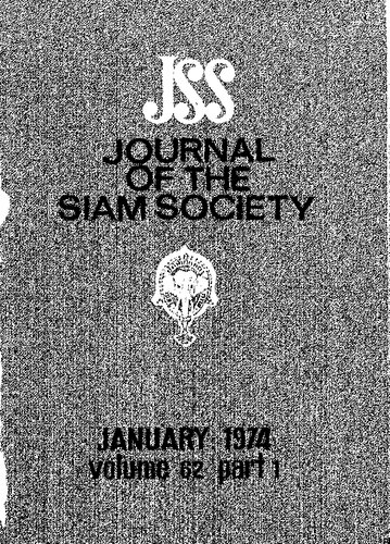 Journal of the Siam Society; 62