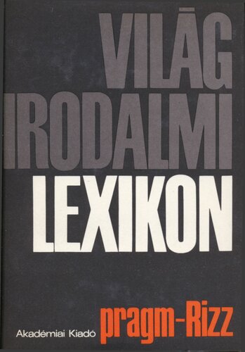 Világirodalmi lexikon pragm-Rizz 11. kötet