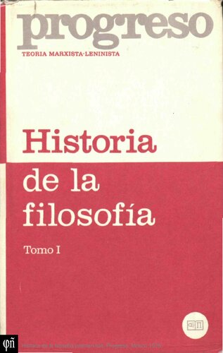 Historia De La Filosofia T 1