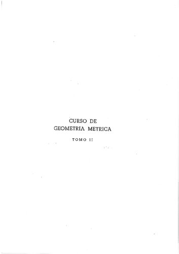 Curso de Geometría Métrica