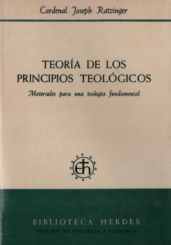 Teoria De Los Principios Teologicos