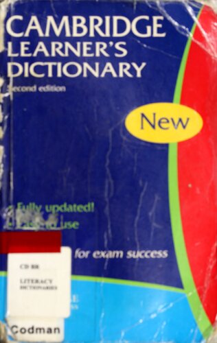 Cambridge learner's dictionary.