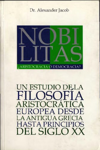 Nobilitas Aristocracia O Democracia (Scan)