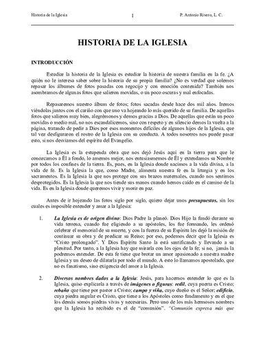 Historia de la Iglesia