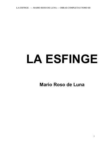 La Esfinge