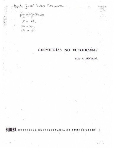 Geometrias No Euclidianas