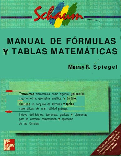 Manual de fórmulas y tablas matemáticas