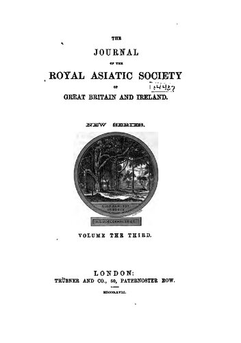 The Journal of the Royal Asiatic Society of Great Britain and Ireland; New Series