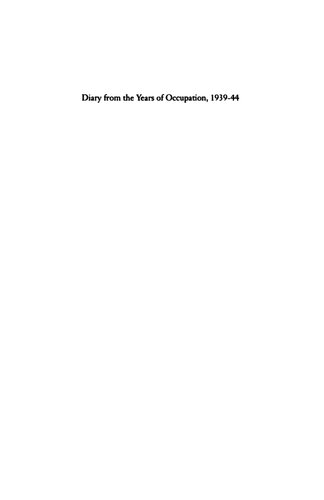 Diary from the Years of Occupation 1939-44