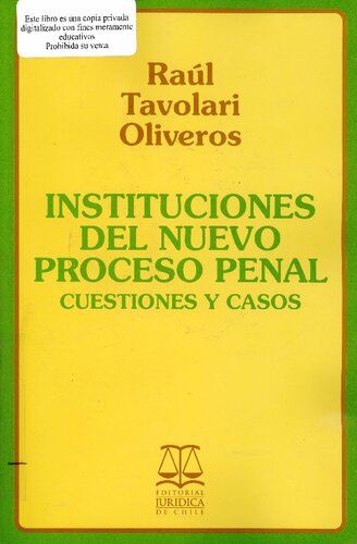 Instituciones Del Nuevo Proceso Penal